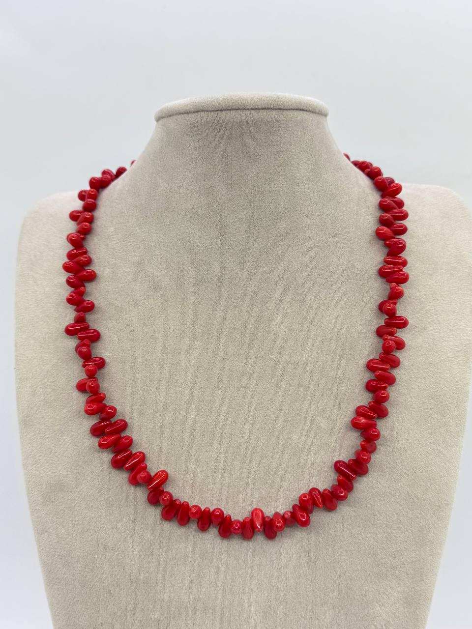 Бусы коралл 42 см Красный (12140)