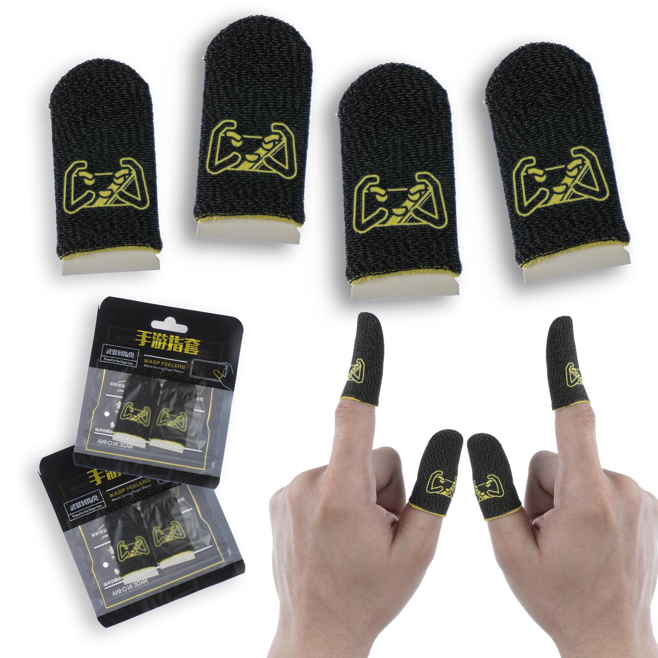 Напальчники игровые для телефона Mybuttons Classic Fiber 2 пары Черный (1848244694) - фото 3 Напальчники игровые для телефона Mybuttons Classic Fiber 2 пары Черный (1848244694) - фото 3