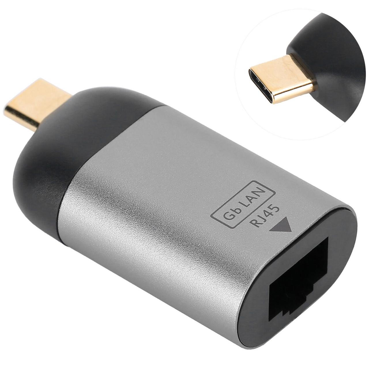 Карта сетевая Type-C to RJ45 Ethernet Addap UC2RJ45-01 для интернет подключения до 1 Гбит/с - фото 2