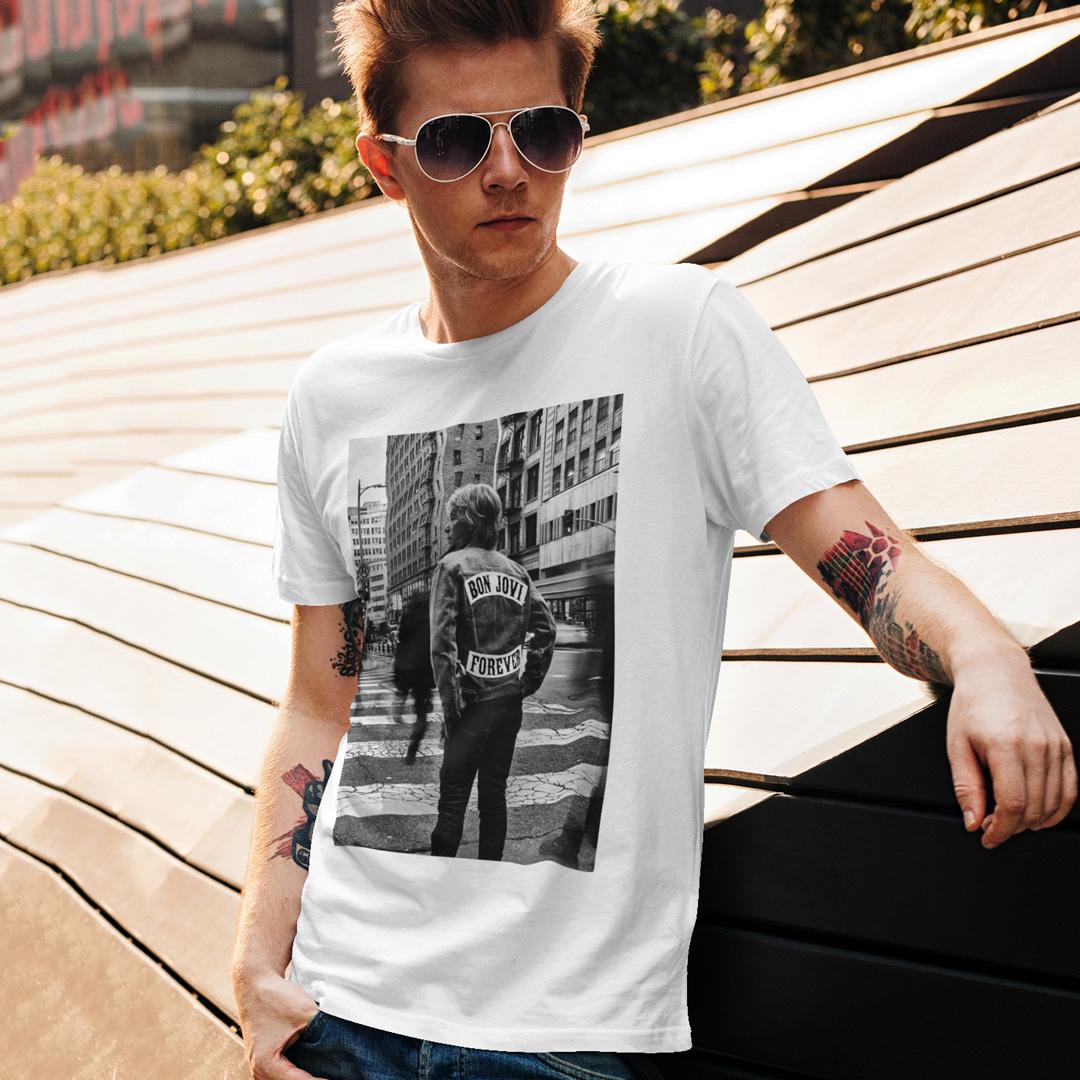 Футболка унісекс Bon Jovi Forever 2024 wht 4XL Білий (00000006826)