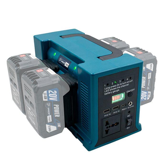 Інвертор напруги акумуляторний Profi-Tec 20V PCB3320V без акумуляторів та зарядного в коробці (005942)