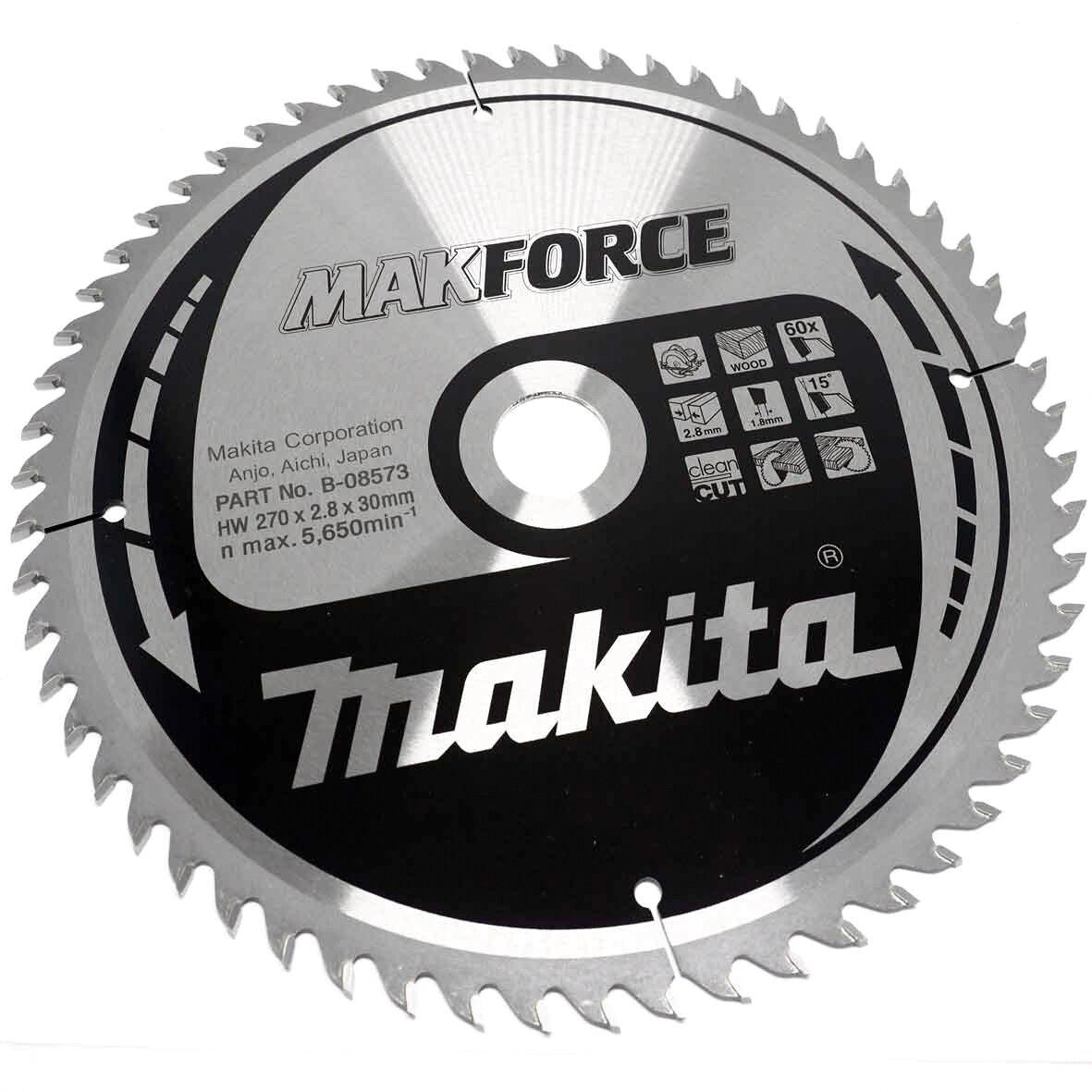 Диск пильный по дереву Makita Makforce 270х30 мм 60T