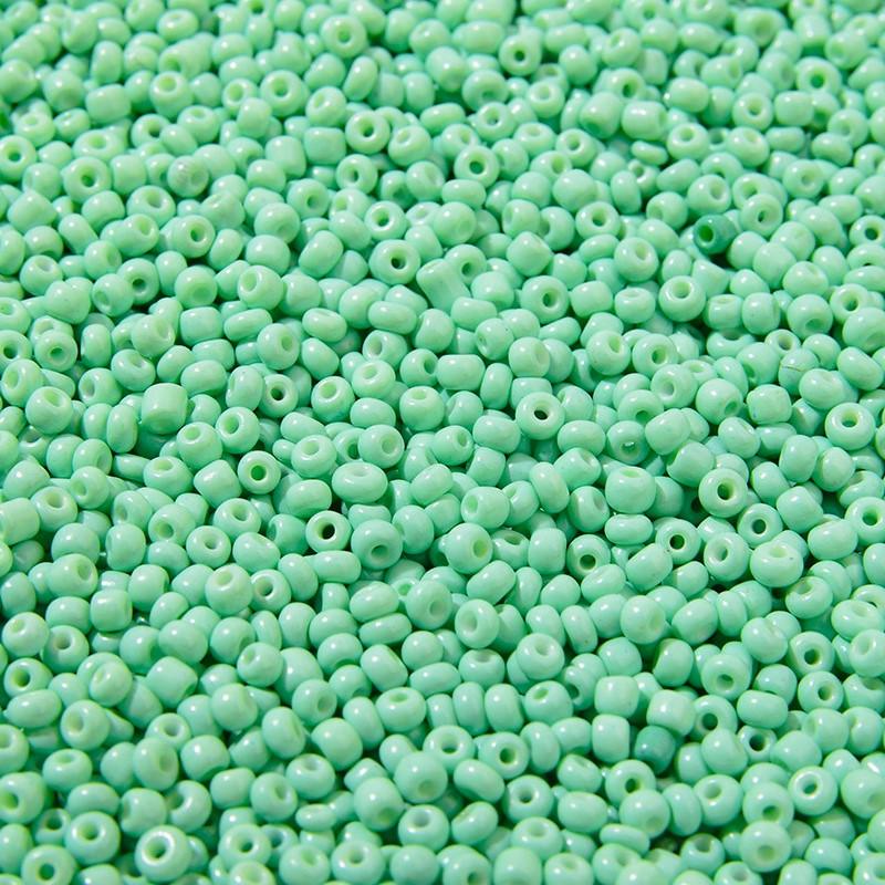 Бисер натуральный 2 мм 50 г Мятный (БР0002н75)