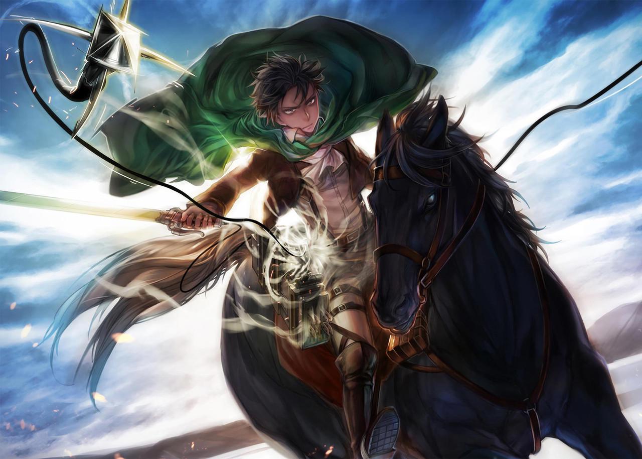Картина GeekLand Attack on Titan на лошади (AT 09.059)