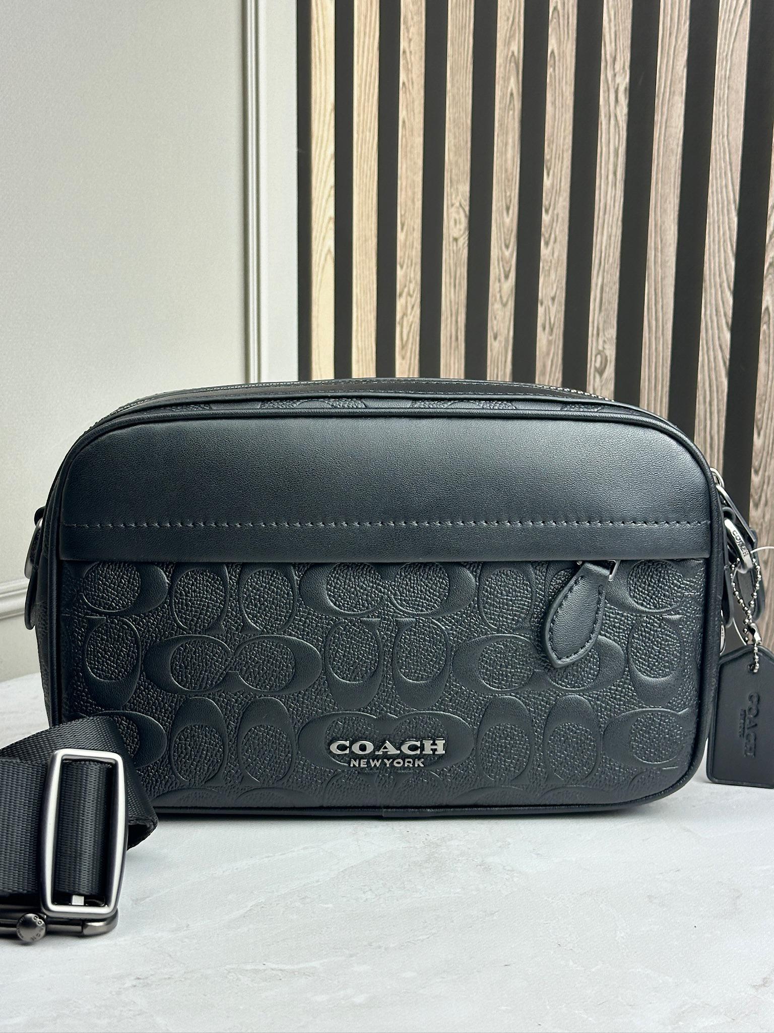 Сумка мужская Coach Graham Crossbody через плечо из натуральной кожи
