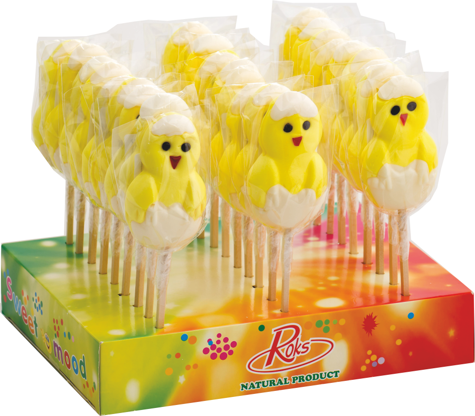 Леденцы Roks Цыпленок дисплей 50 г 27 шт. 1,350 кг (86)