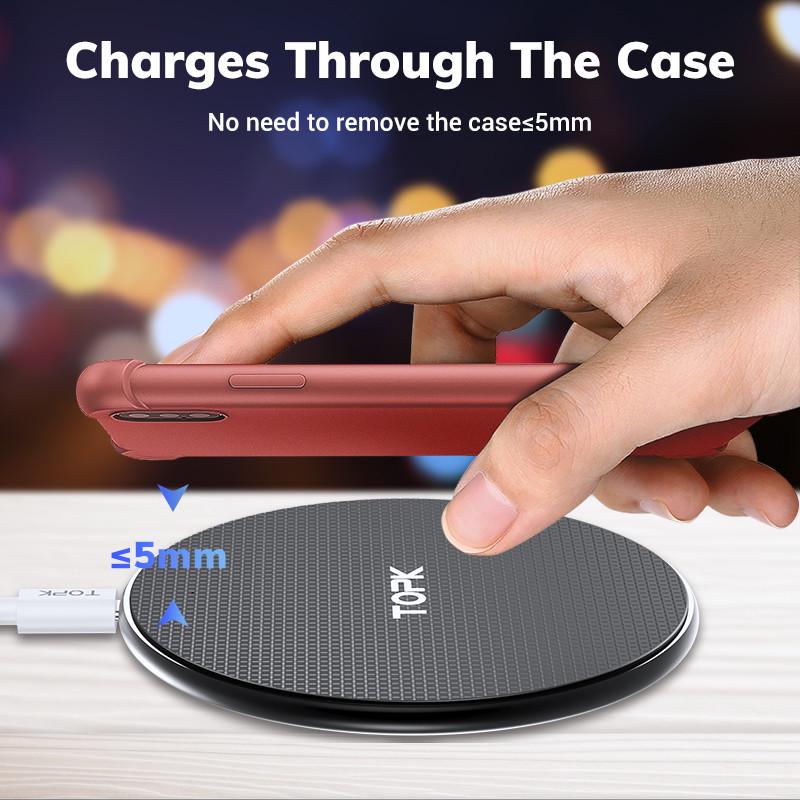 Беспроводное зарядное устройство Topk Wireless Charger B01W (1064917613) - фото 5