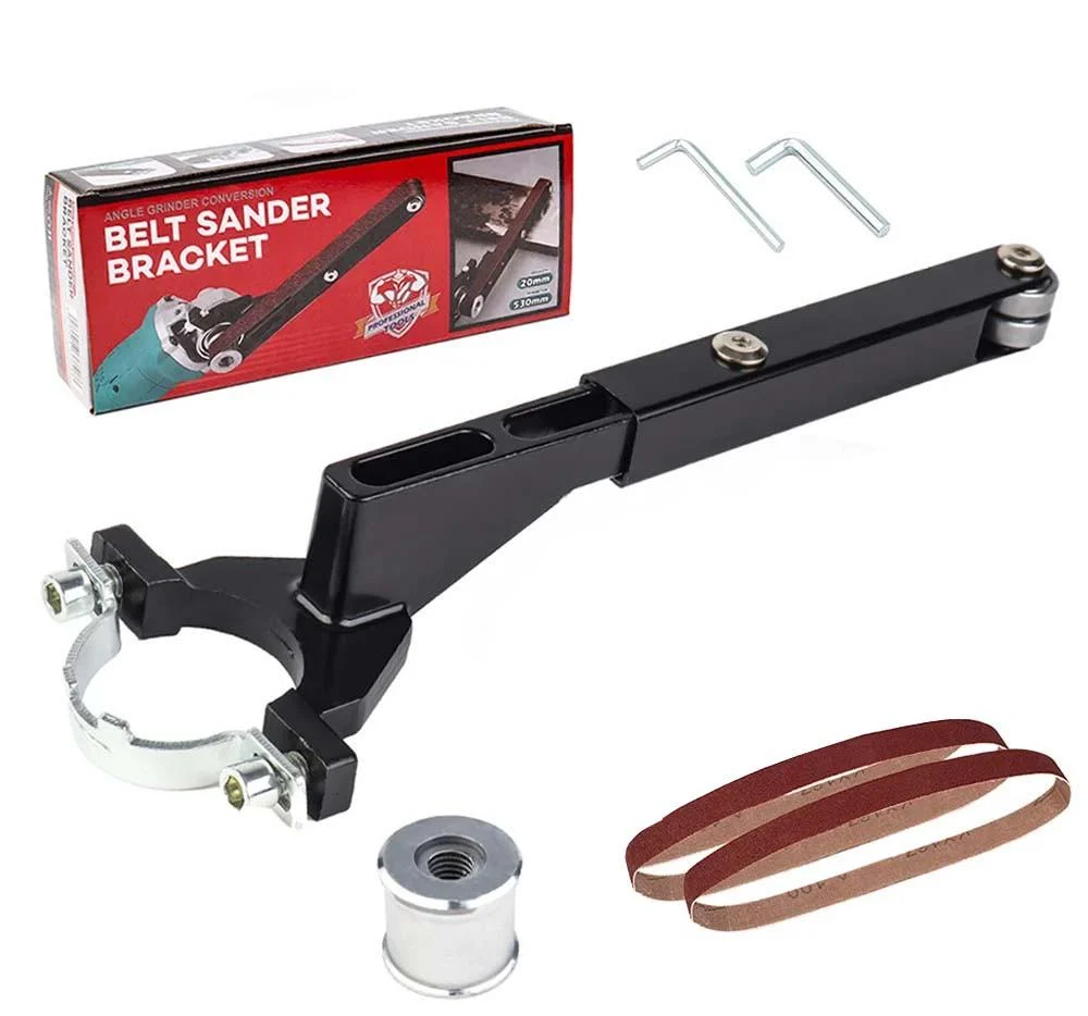 Насадка стрічкова шліфувальна на болгарку M10-M14 і 2 шліфувальні стрічки