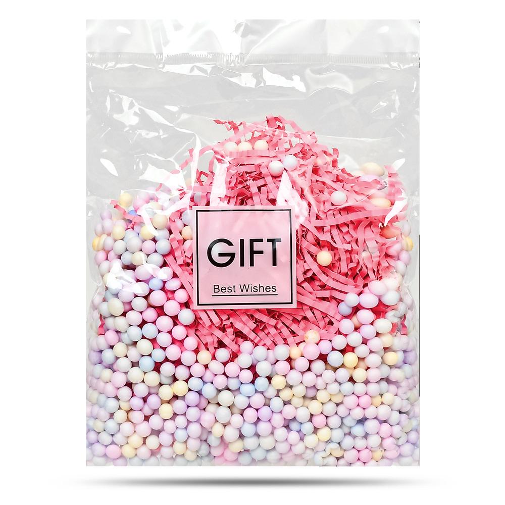 Декоративный пенопластовый наполнитель и бумага для подарочных коробок 30 г Разноцветный (22091875)