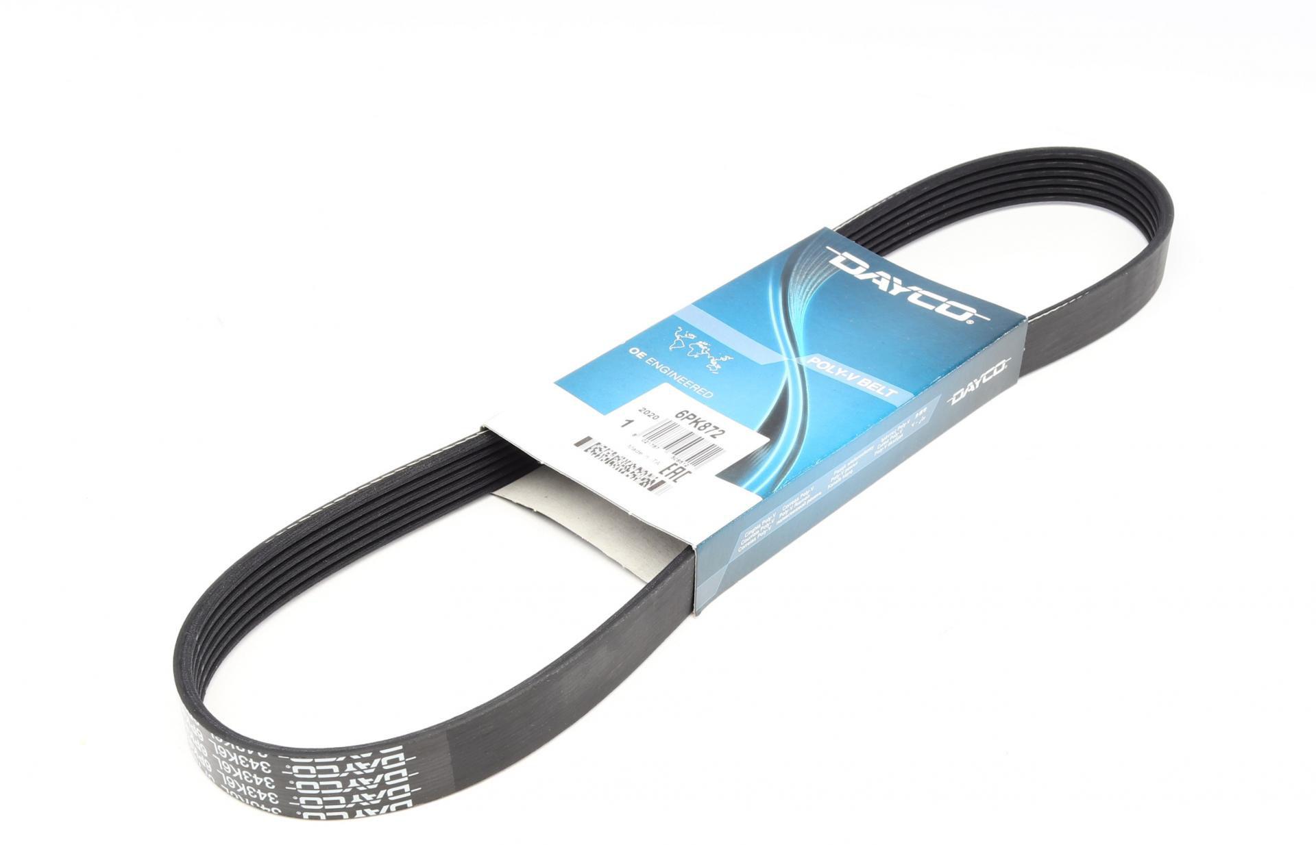Ремень генератора DAYCO для Fiat Ducato 2.0 JTD 02- (6PK872)