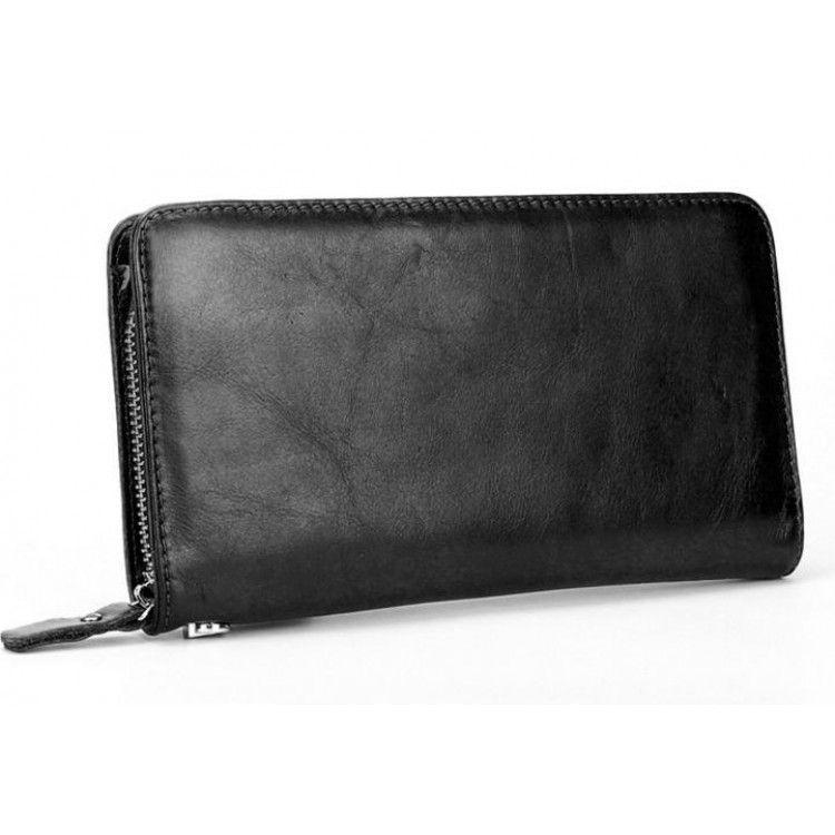 Портмоне MS Collection MS015B кожаное Черный (SUN0458)