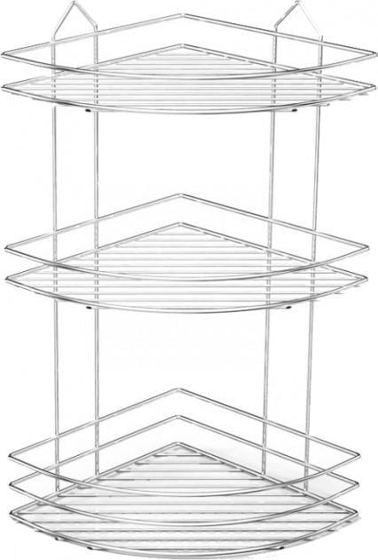 Полочка угловая 3-ярусная Tekno-tel BK003 Ecoсатин