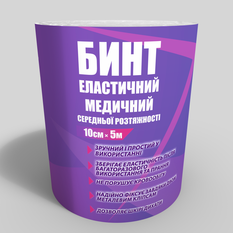 Бинт эластичный Тета 10 см x 5 м средней растяжимости (6970531450343)