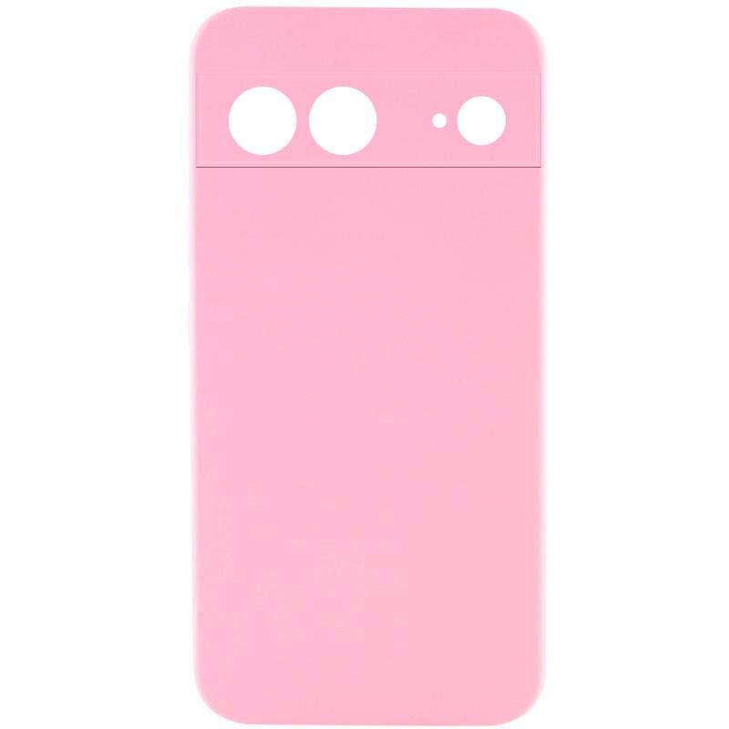 Противоударный чехол Silicone Cover Lakshmi Full Camera (AAA) для Google Pixel 7a Розовый / Light pink