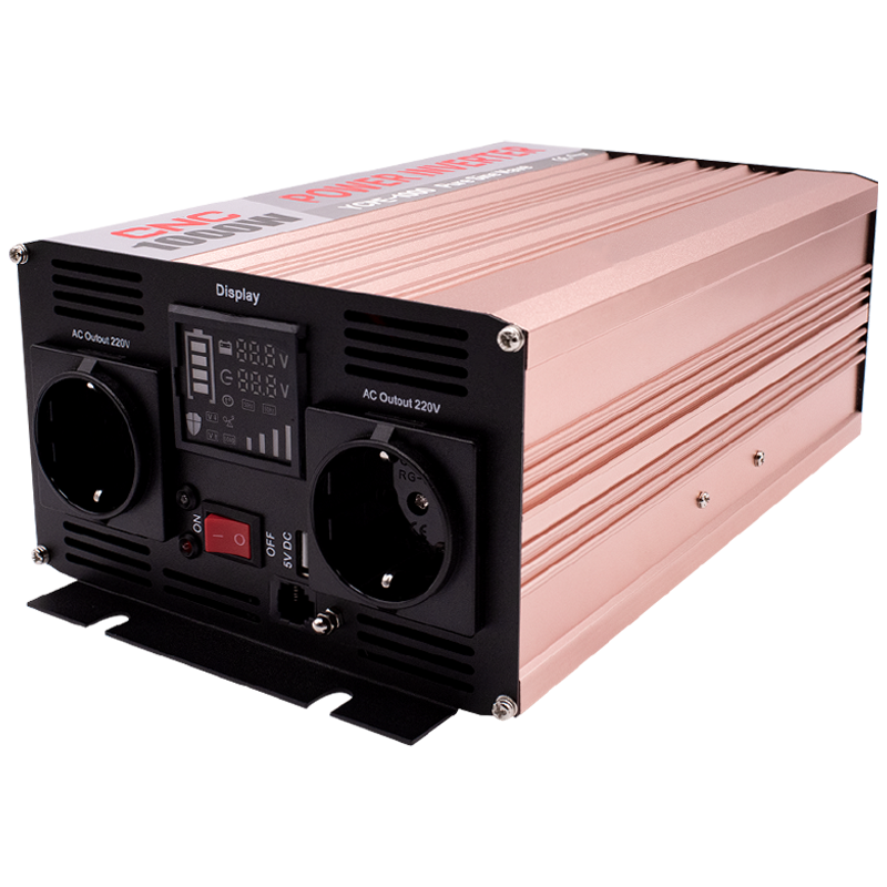 Інвертор з дисплеєм CNC YCPЕ-1000 1000 Вт вхідна 11-15V DC вихідна 230V AC чиста синусоїда (Б00042854) - фото 1 Інвертор з дисплеєм CNC YCPЕ-1000 1000 Вт вхідна 11-15V DC вихідна 230V AC чиста синусоїда (Б00042854) - фото 1