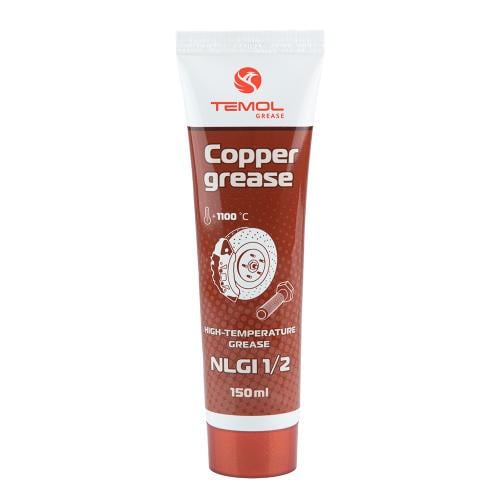 Мастило високотемпературне TEMOL Copper Grease 150 мл + 1100°С (NLGI 1/2)