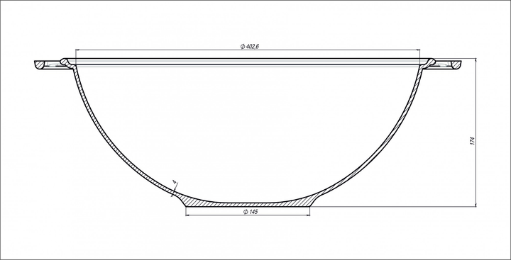 Казан чавунний Maysternya wok з кришкою-сковородою гриль з плоским дном 12 л (2565660354) - фото 4