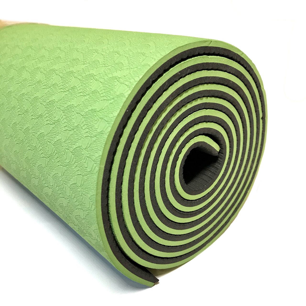 Йогамат Profi TPE  MS 0613-1 черно-зеленый