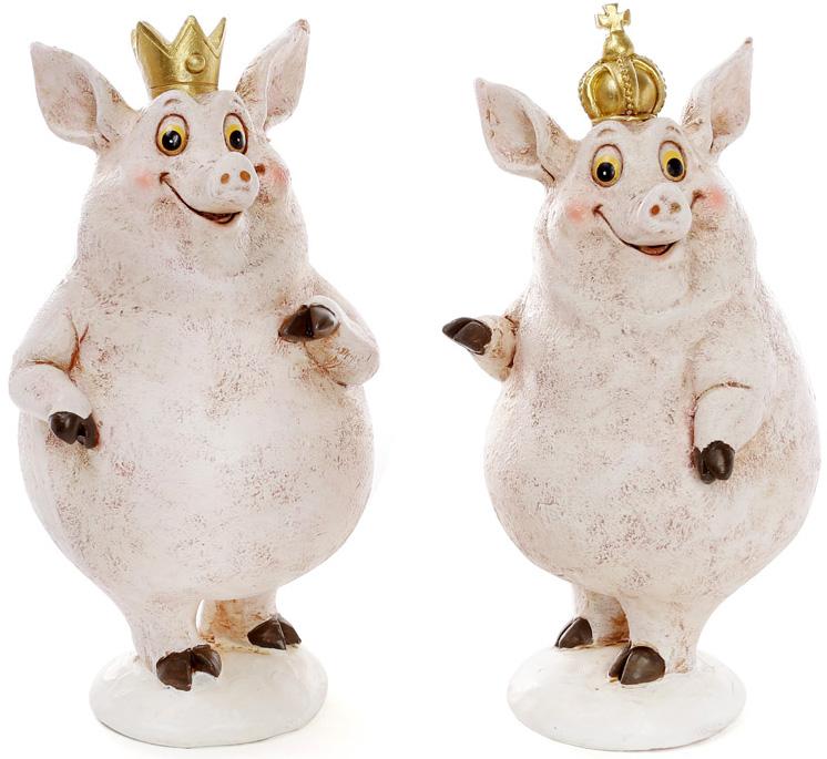 Набор декоративных фигурок Королевские свинки 9х9х17 см (BD-823-498)