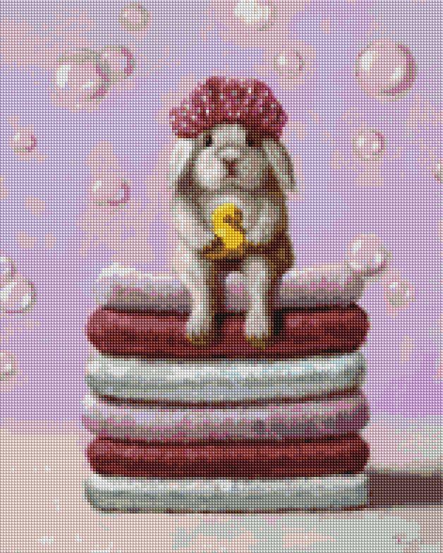 Алмазна мозаїка Brushme Банний день на полотні з підрамником 40х50 см (DBS1218)