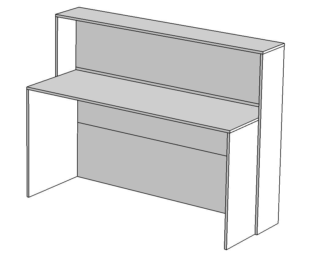 Рецепсія для офісу РЦП-9 без підсвітки Білий - фото 2 Рецепсія для офісу РЦП-9 без підсвітки Білий - фото 2