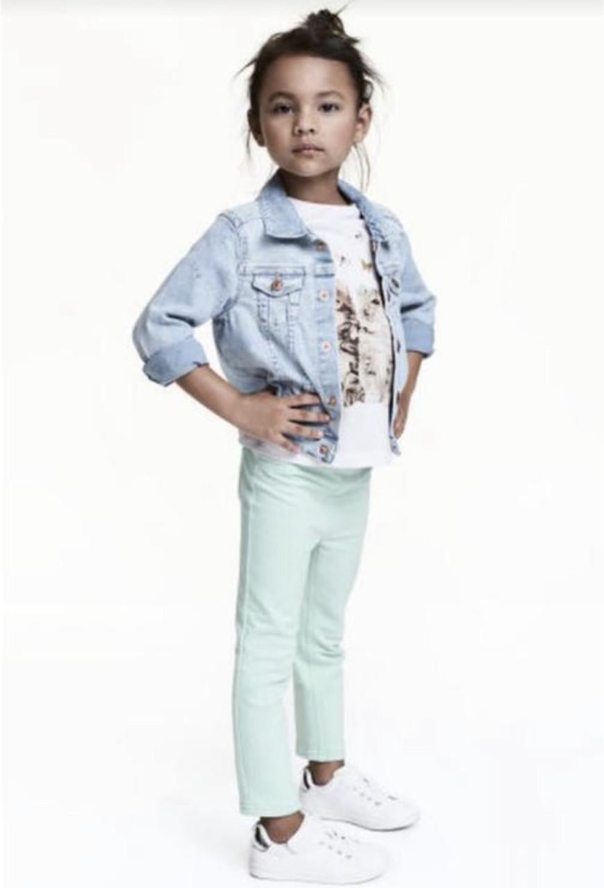 Лосины для девочки H&M 122 на 6-7 лет Бирюзовый
