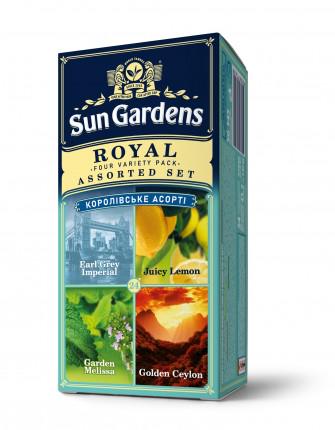 Чай чорно-зелений мiкс Sun Gardens Royal Assorted 45,2 г (25 ф/п) - фото 2 Чай чорно-зелений мiкс Sun Gardens Royal Assorted 45,2 г (25 ф/п) - фото 2