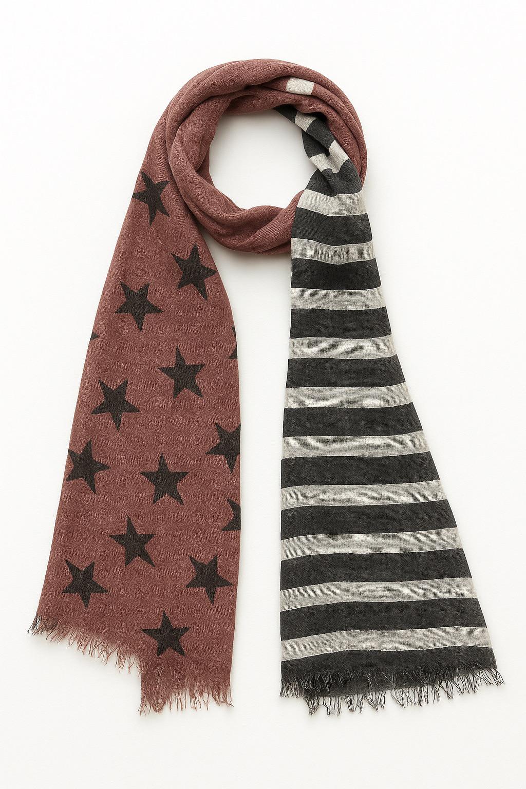 Шарф Street one 873766f Звезды one size 70х80 см Фиолетовый