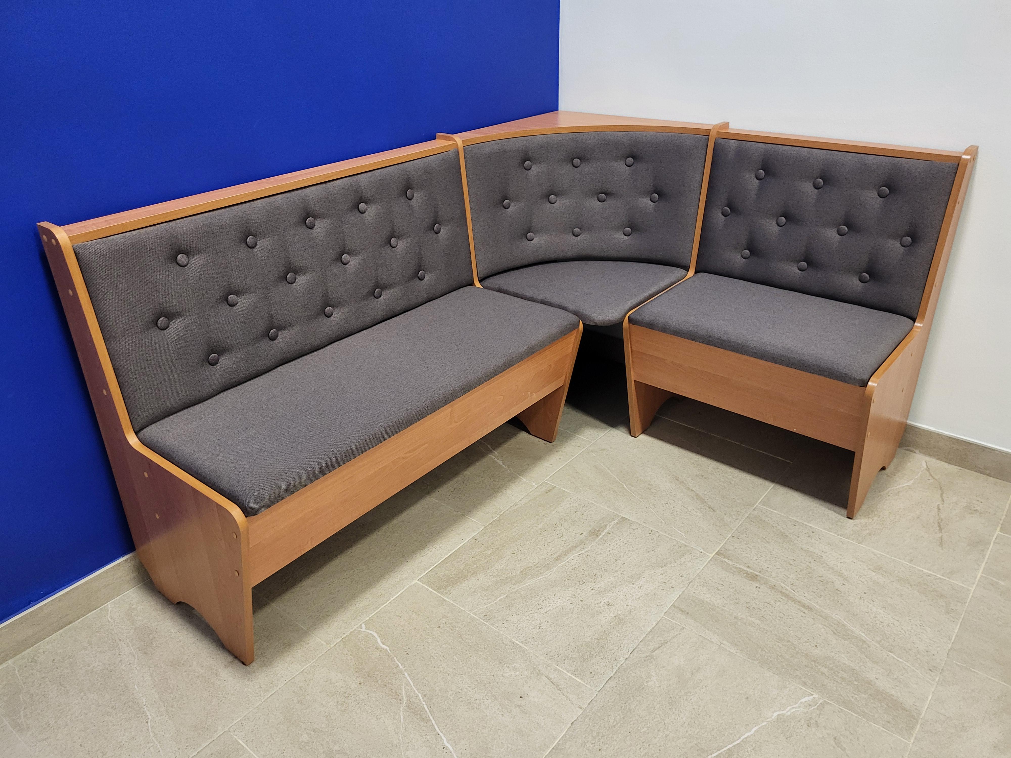 Кухонный уголок Семейный 113,5х153,5 см Ольха/Бонус Нова (K-V-BN)