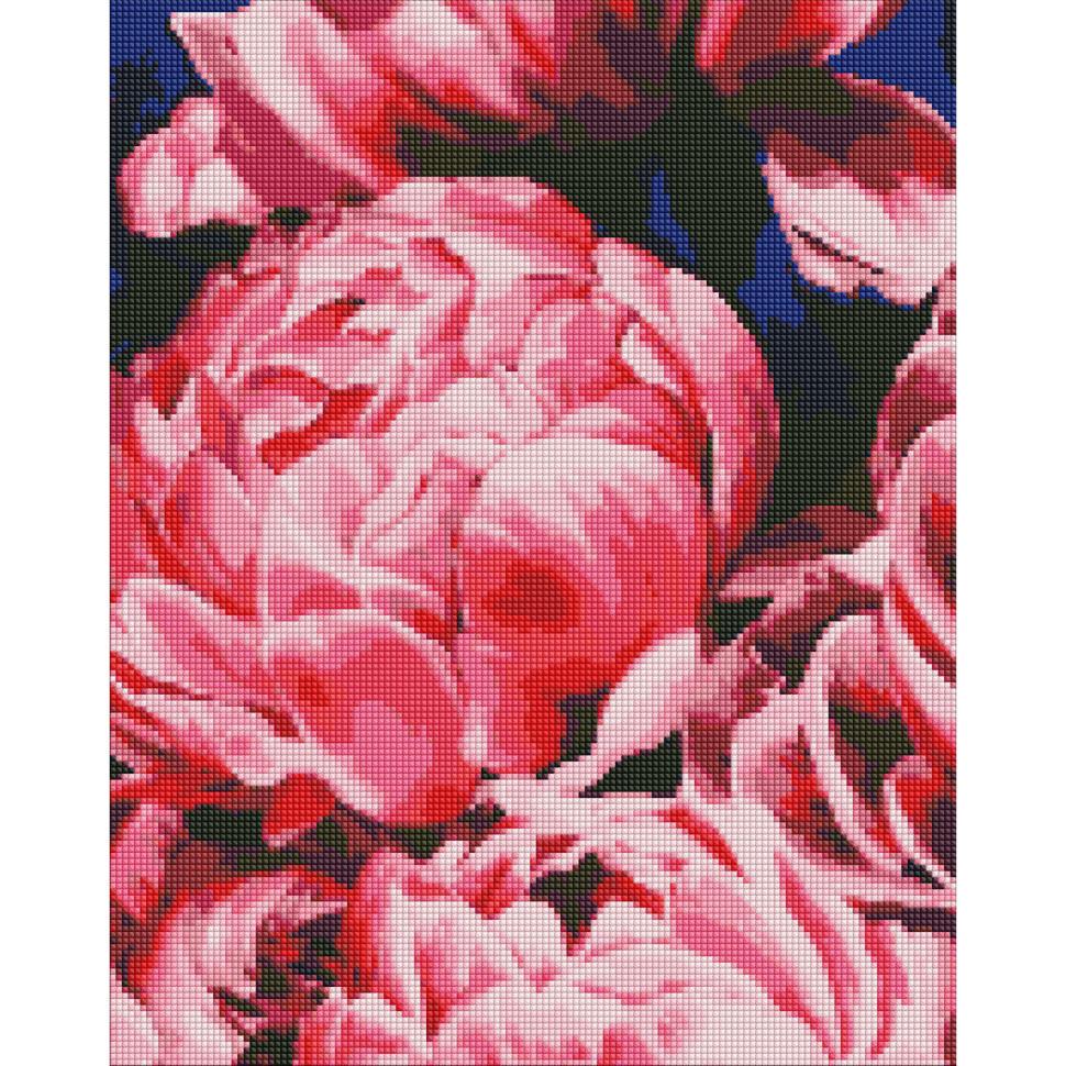 Алмазная мозаика Идейка Бархатные пионы 40x50 см (AMO7085)