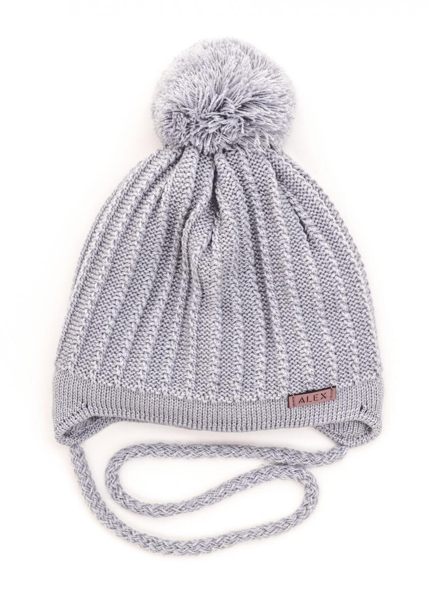 Шапка детская зимняя Alex Виола 40-44 см Серый