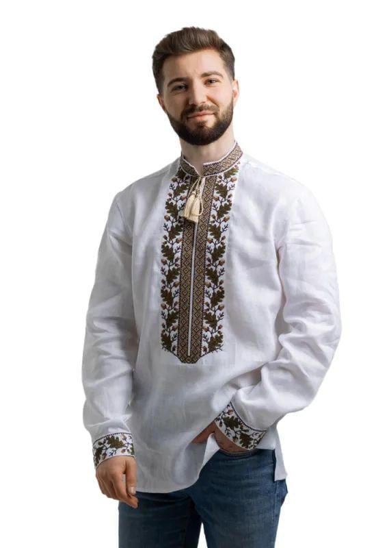 Вышиванка мужская р. 62 Белый (425)