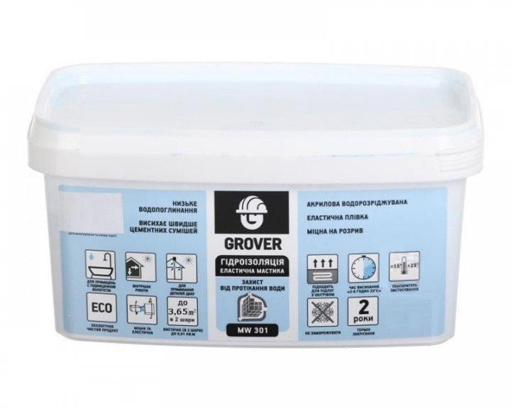 Мастика гидроизоляционная Grover MW 301 7 кг (1422297421) Мастика гидроизоляционная Grover MW 301 7 кг (1422297421)
