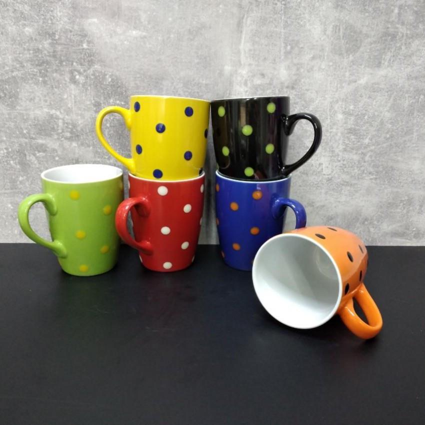 Набір кухлів Interos Горох MIX 340 мл 6 шт. (ТЕХ.УПОК. KW 137) - фото 3 Набір кухлів Interos Горох MIX 340 мл 6 шт. (ТЕХ.УПОК. KW 137) - фото 3