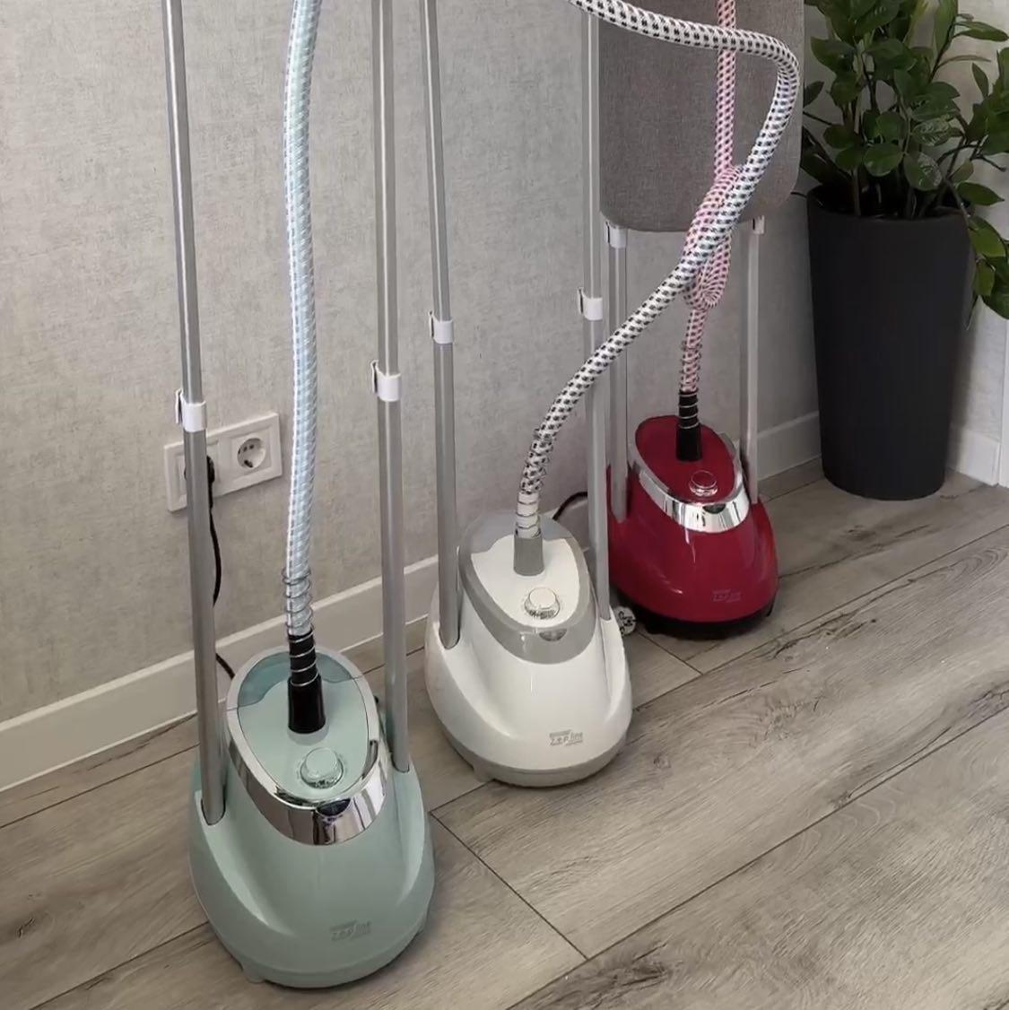 Відпарювач для одягу вертикальний з вішалкою Zepline ZP-129 3000 Вт Червоний (MUL0449) - фото 3