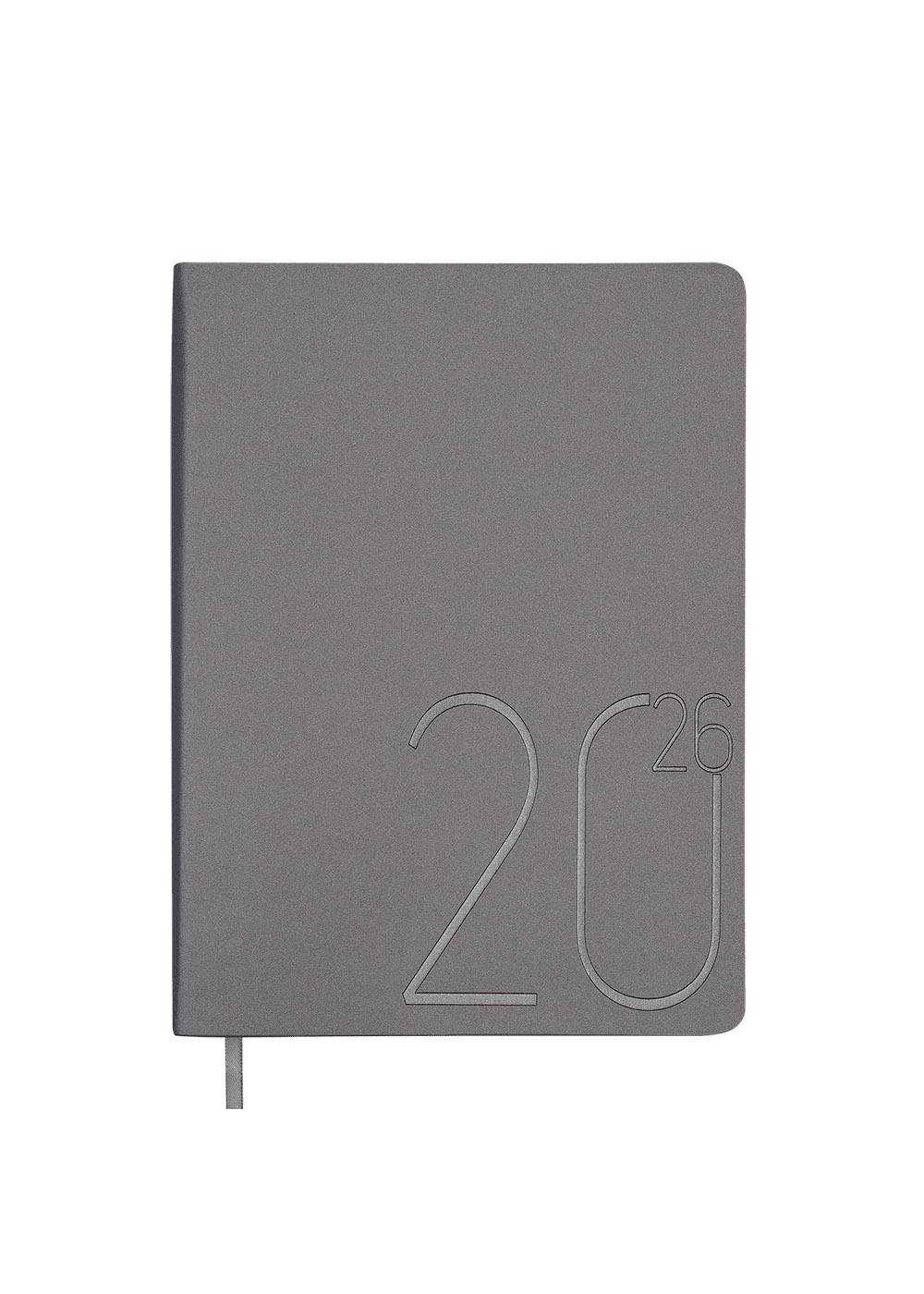 Щоденник Buromax 2026 STEEL А5 датований Сірий (BM.2127-24)