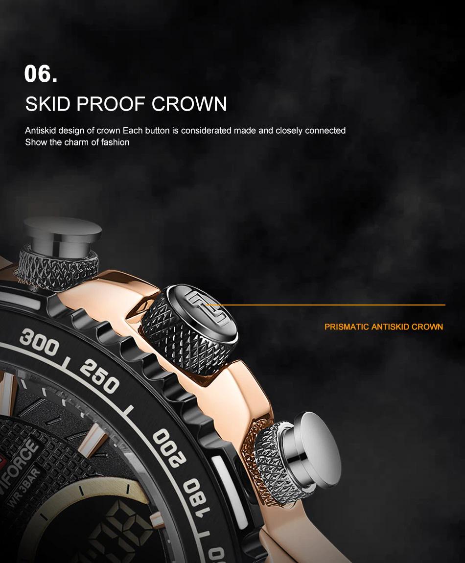 Чоловічий годинник Naviforce Fire 9182 Black - фото 11