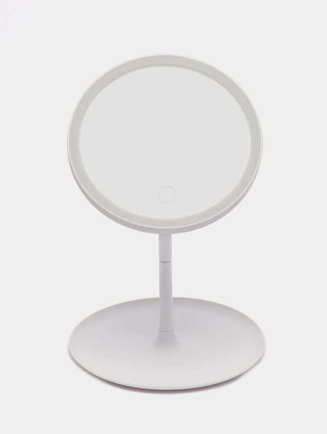 Зеркало для макияжа настольное с LED подсветкой White (25252725)