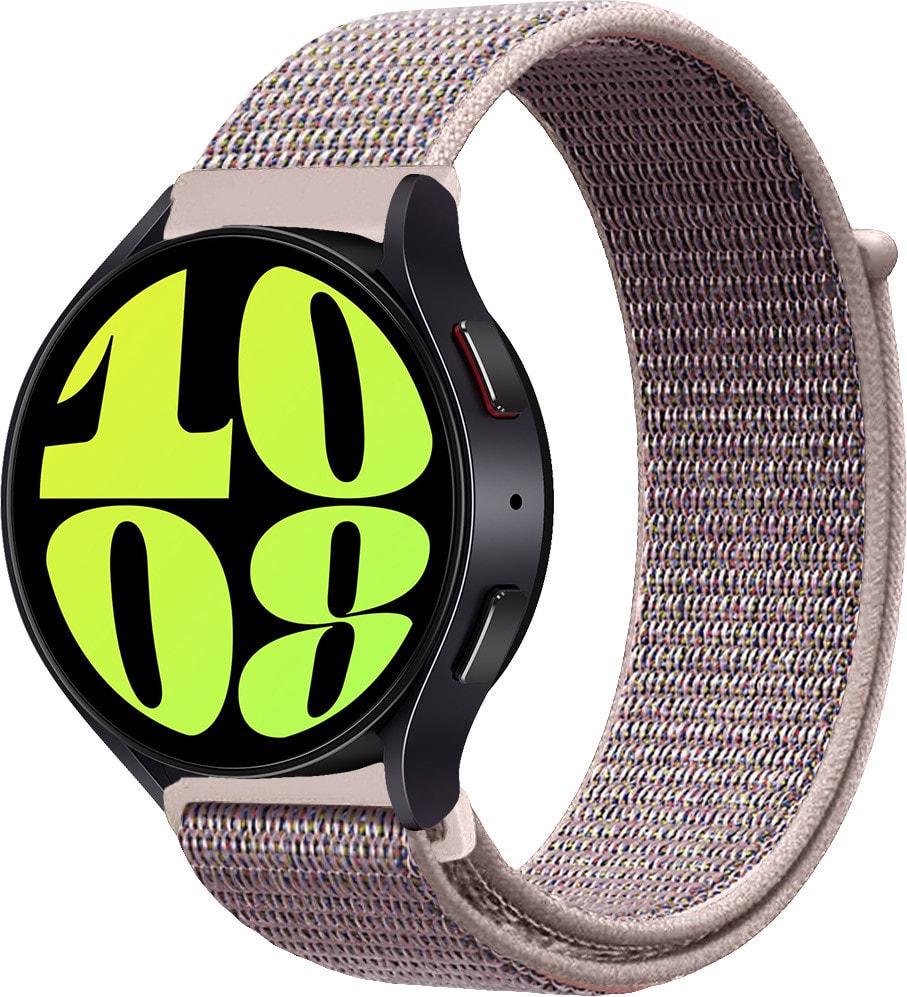 Ремешок нейлоновый Sport Loop для Galaxy Watch 6 40 мм Grey/Pink (37554-06)