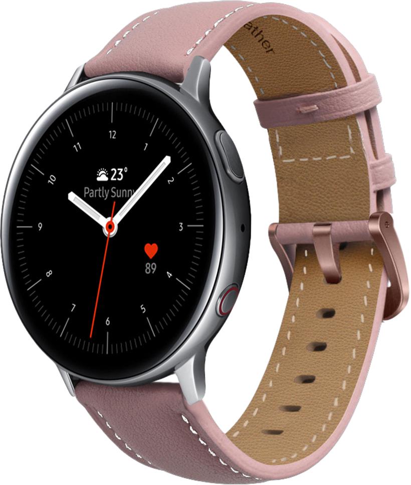 Ремешок кожаный Folsa для Galaxy Watch Active 2 40/44 мм Pink (31521-31)