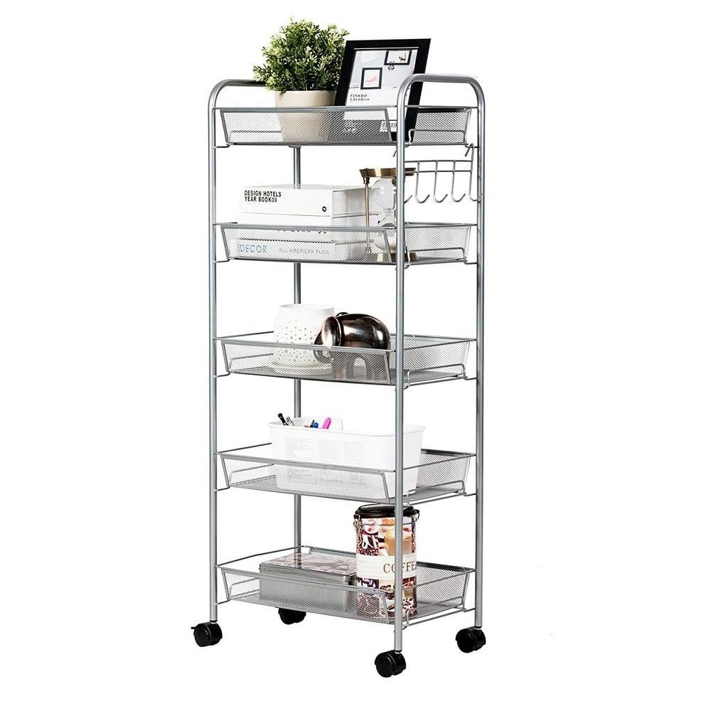 Етажерка на колесах 5 яр 101х25х44 см (M50288-5W)