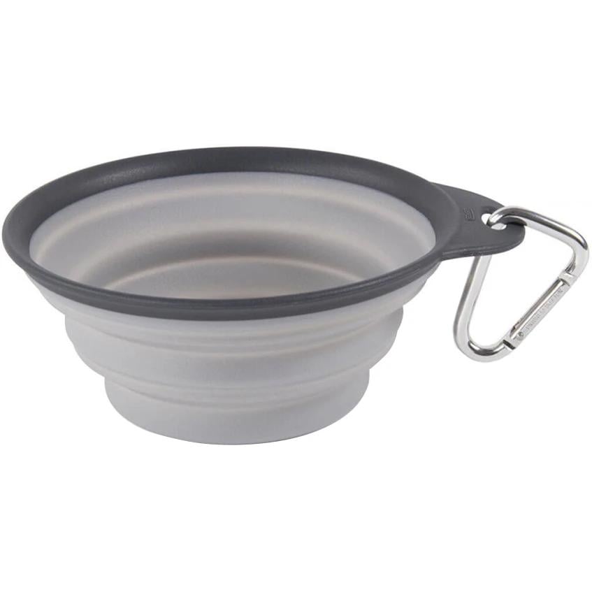 Миска дорожная складная для собак Dexas Collapsible Travel Cup с карабином 480 мл Светло-серый (PW210432429)