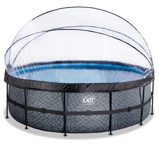 Бассейн с куполом Exit Toys 450х122 см песочный фильтр Камень (1247342656) - фото 6 Бассейн с куполом Exit Toys 450х122 см песочный фильтр Камень (1247342656) - фото 6