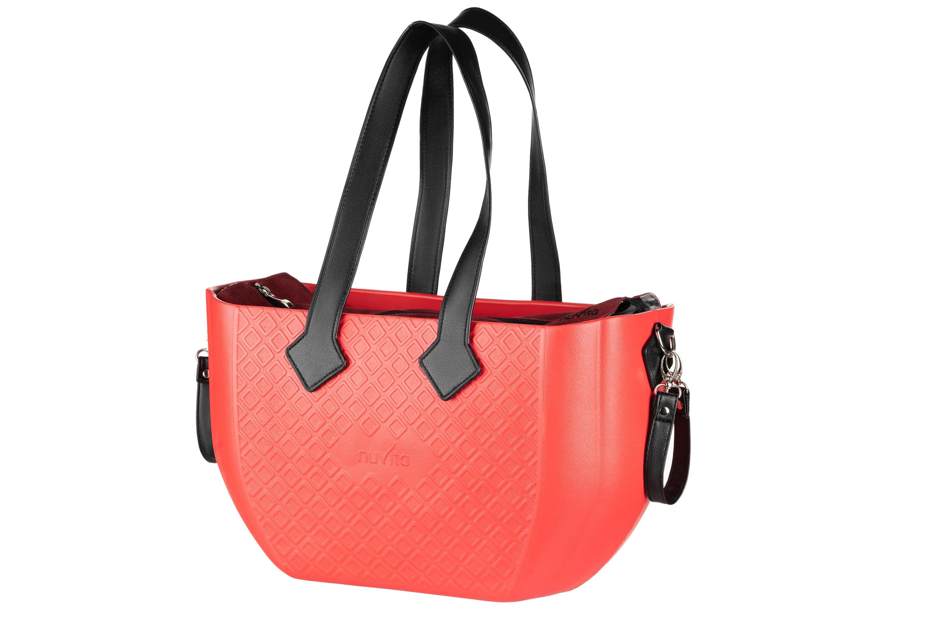 Сумка-органайзер для коляски Nuvita MyMia водонепроницаемая с ковриком для смены подгузников 45х15х24 см Red Black