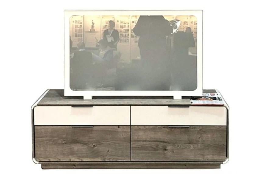 Тумба под телевизор Gerbor Holding Алиса RTV2S2K Шварцвальд/Нимфея альба (39659)