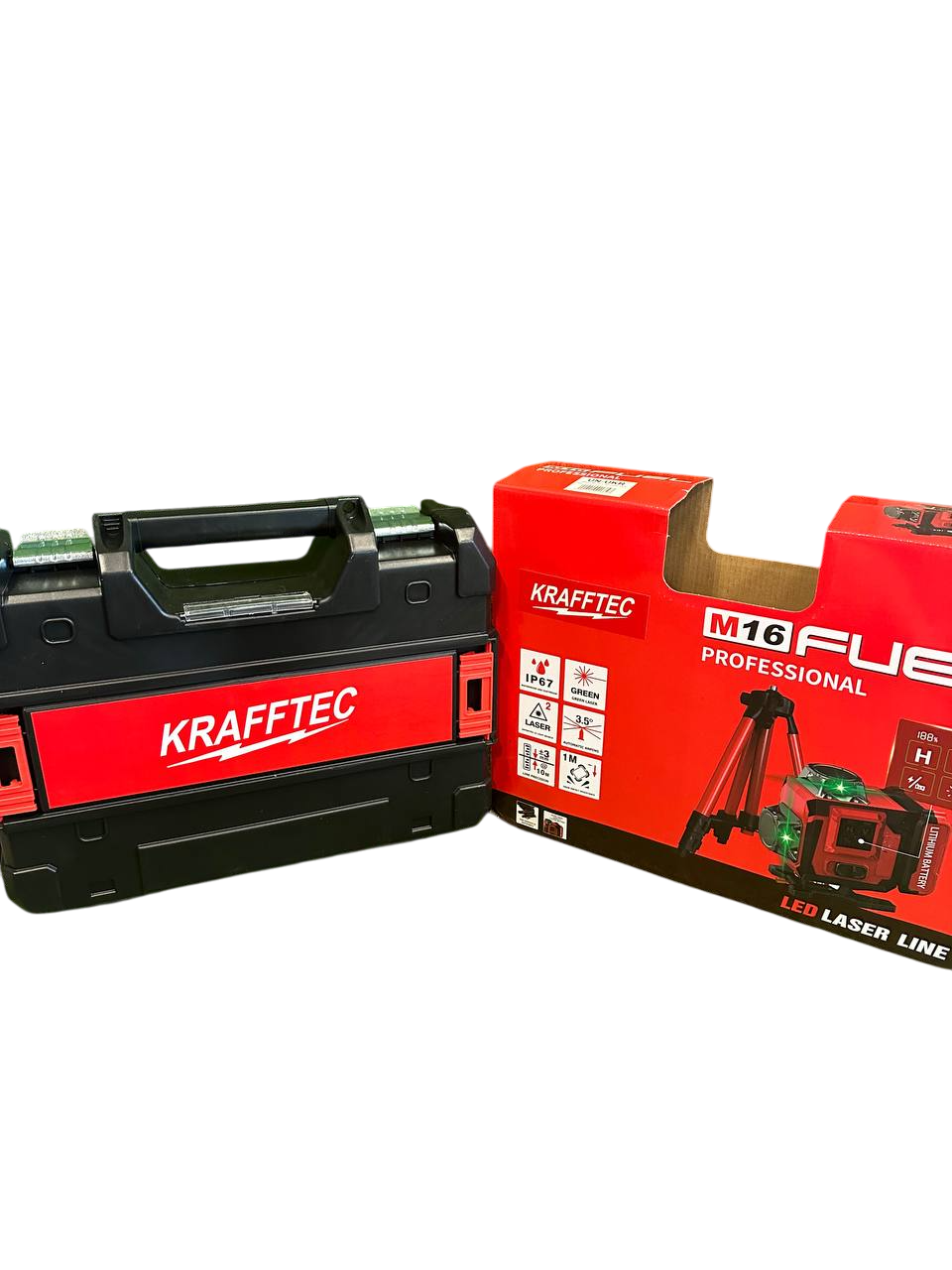лазерний рівень Krafftec BL-16 16-лінійний Зелений (27833902) - фото 6