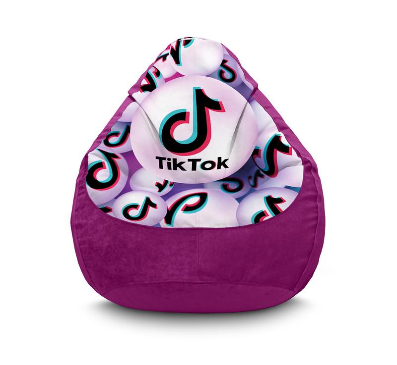 Кресло мешок iPuff Tik Tok Sphere Violet Флок XL 80x110 см Фиолетовый Кресло мешок iPuff Tik Tok Sphere Violet Флок XL 80x110 см Фиолетовый