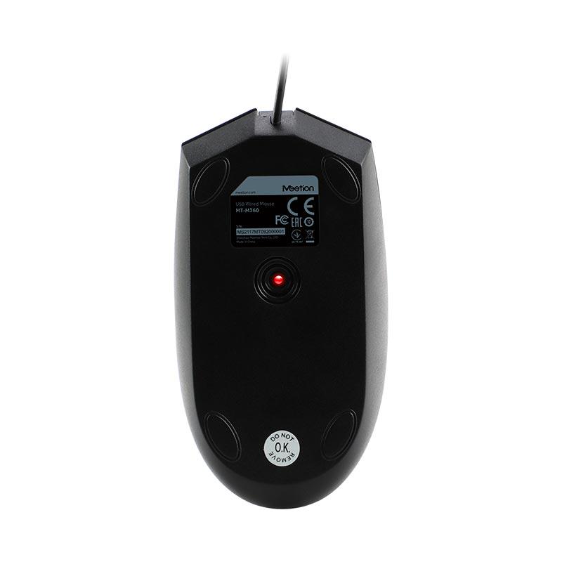 Компьютерная мышка MeeTion Office Mouse RGB M360 Black (12059151) - фото 6