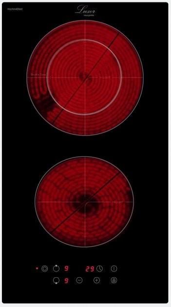 Варильна поверхня електрична Domino Luxor EH 342 BК CH + подвійна зона розширення - фото 1