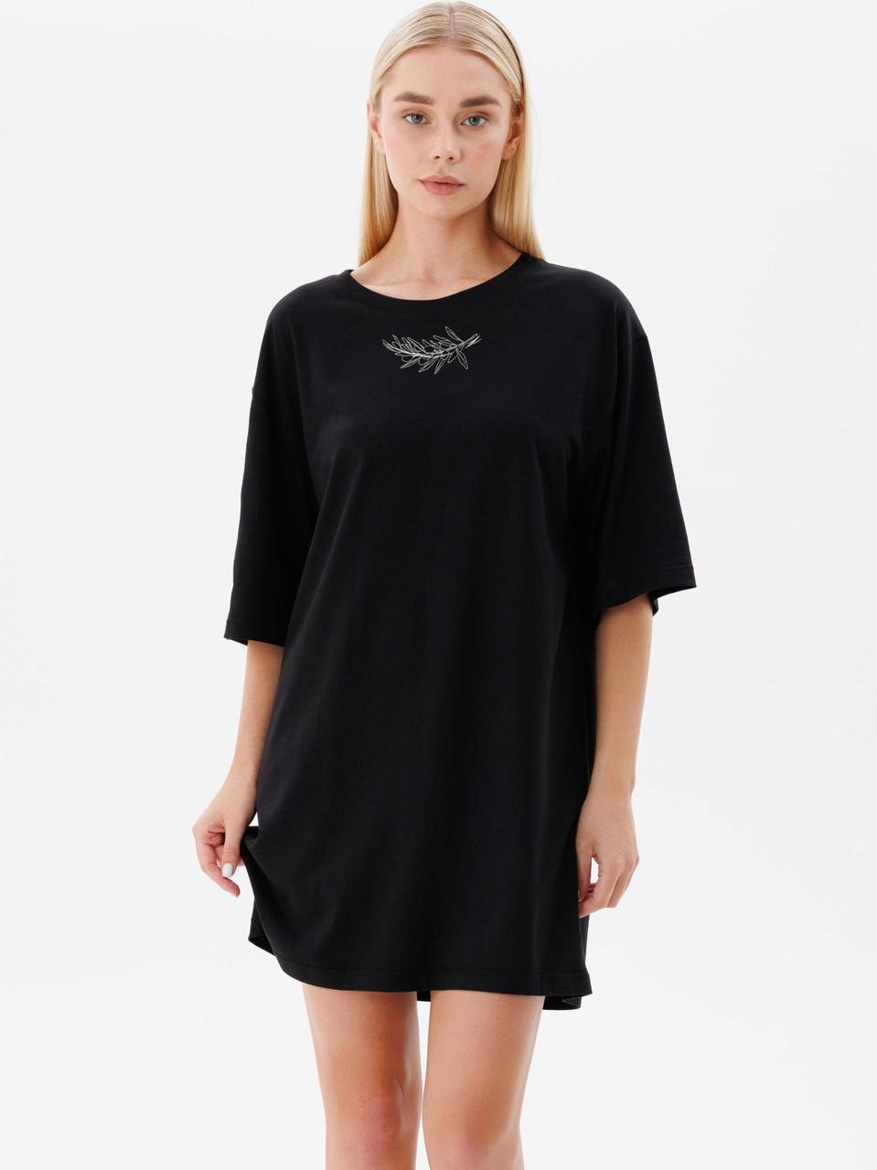 Ночная рубашка женская Leinle M Черный (1696/15006)